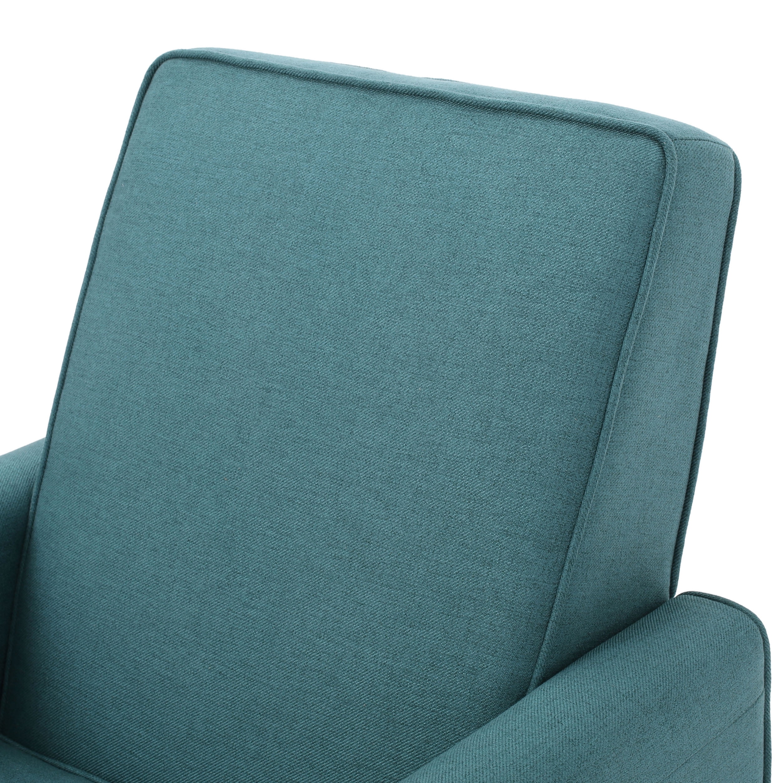 Noble House Kyley Fabric Recliner, Set of 2, Dark Teal, Dark Brown