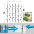 thumbnail image 3 of BrightSide LED Cascading Curtain Vine Indoor Lights, Warm White, 3.5ft W x 5ft H, 3 of 9