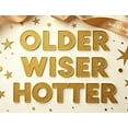 thumbnail image 5 of LUUFILx Older Wiser Hotter Birthday Banner Backdrop for Background Party Supplies Decorations Celebration Photography Props Event Decor, 5 of 8