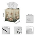 thumbnail image 5 of ZUXONGSY Hummingbird Floral Square Tissue Box Cover PU Leather Tissue Box Holder Decorative Tissue Organizer Waterproof Tissue Cover Bathroom Accessories Decoration, 5 of 7