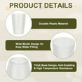 thumbnail image 3 of Uxcell Clear Plastic Reusable Drinking Glasses, 12.8oz Hobnail Drinking Glasses Set Plastic Water Cup Unbreakable Stackable for Beer Cocktail Water Juice Whiskey(Transparent, 2Pcs), 3 of 7