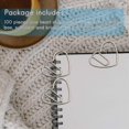 thumbnail image 4 of 100 Pieces Love Heart Shaped Small Paper Clips Bookmark Clips For Office School Home Metal Paper Cl, 4 of 5