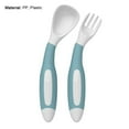 thumbnail image 7 of 2Pcs/Set Children Tableware Bendable Design Portable Utensils Toddler Feeding Auxiliary Spoon Fork for Toddler, 7 of 7