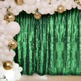 thumbnail image 4 of Efavormart 8ftx8ft Green Hanging Leaf Petal Taffeta Photography Backdrop Curtain Panel With Rod Pocket, Event Greenery Background Drape, 4 of 11