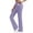 Purple, variant on Women's High Waist Yoga Pants with Pockets, Stretch Athletic Workout Pants, Slim Fit Casual Flare Leggings for Running Fitness Travel Everyday Wear Black S