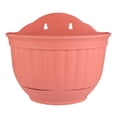 thumbnail image 1 of Semi-circular Imitation Leather Pattern European Style Wall-mounted Flower Pot, 1 of 8