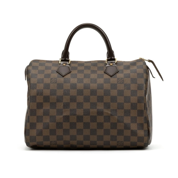 Pre-Owned Louis Vuitton Brown Speedy 30 Handbag Damier Ebene