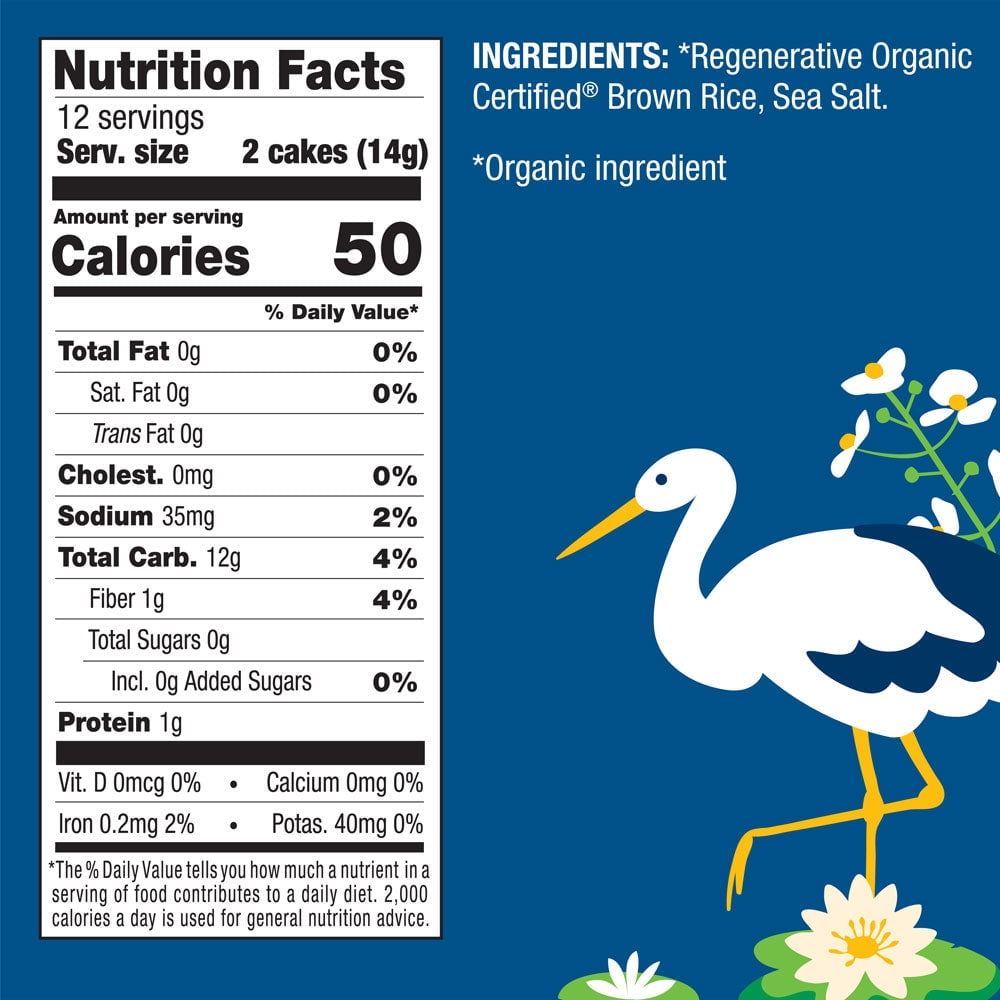 Pack of 6, Lundberg Family Farms Organic Lightly Salted Thin Rice Cakes, 6 oz