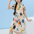 thumbnail image 1 of LOVZFMLL Robe de Princesse Imprimée pour Enfants et Filles de 4 à 14 Ans, Manches Longues, Col Rond, 1 of 3