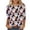 Black and white, variant on Uootdi Halloween Shirts for Women Round Neck Three Quarter Purple Night Haunted House Pumpkin Print Halloween Costumes for Women Loose Fit Gothic Womens Tops
