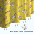 thumbnail image 6 of Yellow Cartoon Unicorn Rainbow Heart Diamond Pattern Shower Curtain 84"x72" ,Bathroom Decorative Shower Curtains Set with 12 Hooks,Modern Waterproof Washable Shower Curtain, 6 of 6