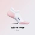 thumbnail image 2 of Feetures Elite Max Cushion No Show Tab Wave- Running Socks for Men & Women, Athletic Compression Socks, Moisture Wicking - White Rose , Large (1 Pair), 2 of 7
