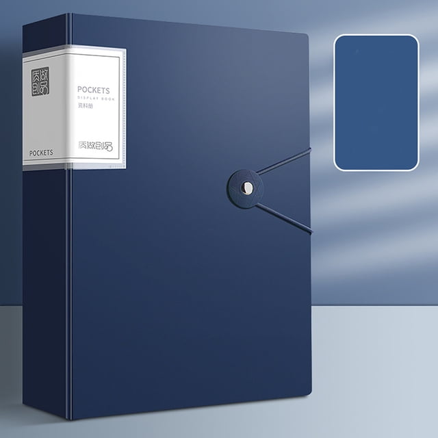 A4 Display Bookbinder With Plastic Sleeves 40/60/100 Pockets Art Portfolio Presentationbinder Portfolio Folder Display Book With Clear Sheet For Artwork Photo Document,Folder*1 Clearance