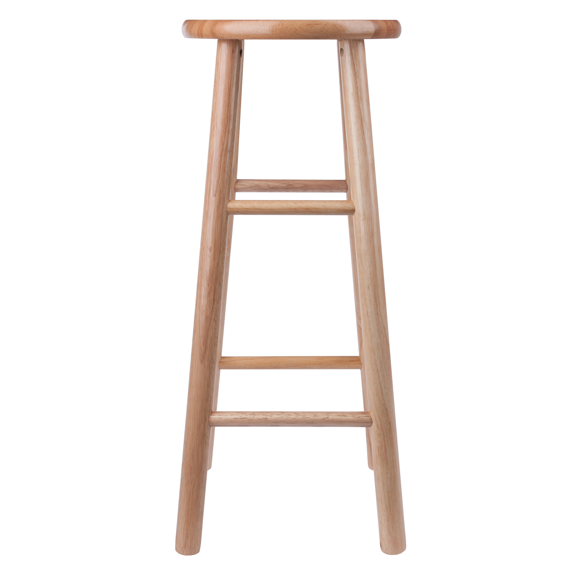 Winsome All Natural 30 in. Beveled Seat Bar Stools - Set of 2 - image 2 of 6