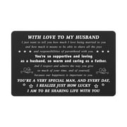 Yobent Husband Father's Day Card, Best Husband Gifts, Hubby Christmas Valentines Day Present, With Love to My Husband