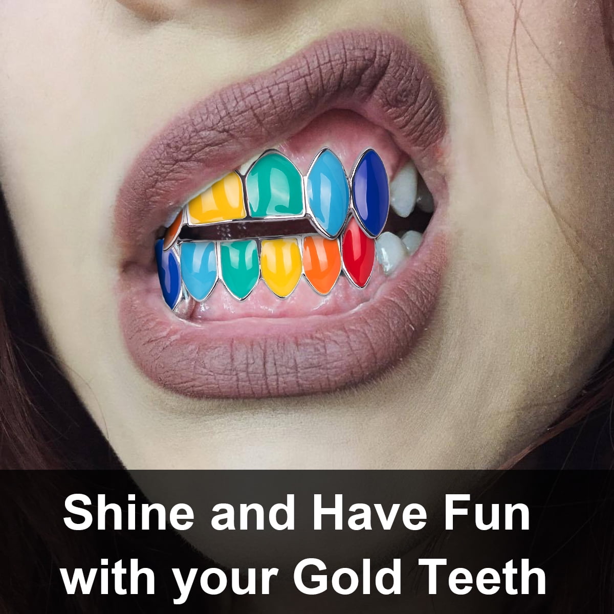 Rainbow grillz deals