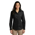 thumbnail image 1 of Camisa de popelina Carefree de manga larga para mujer de Port Authority®. LW100 Autoridad Portuaria LW100, 1 of 1