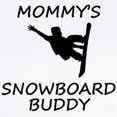 thumbnail image 2 of CafePress - Mommys Snowboard Buddy Body Suit - Baby Light Bodysuit, Size Newborn - 24 Months, 2 of 4