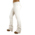 thumbnail image 5 of LA Idol/H&Y Rhinestone Studded White Denim Jeans Cross Pocket (LA Idol 5171BT/H&Y HY-444), 5 of 7
