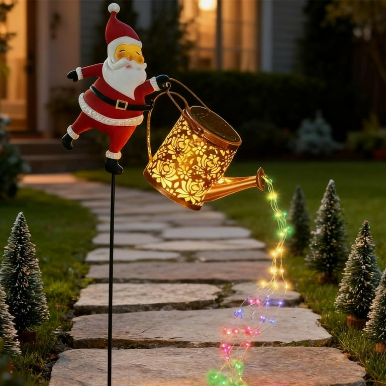 Christmas Solar Kettle Lights, Christmas Santa Solar Kettle Lights
