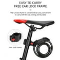 thumbnail image 6 of HJQEQVD Bike Lock Cable 4 Feet Bike Cable Lock Basic Self Coiling Kids Bike Lock Combination with Complimentary Bracket E & One Size, 6 of 9