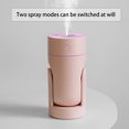 thumbnail image 6 of Hgallory Mini USB Portable Humidifier with Light, Head Shaking 260ml Quiet Desktop Humidifiers for Bedroom, 50ml/h Spray Volume Atomizing, 2 Spray Modes, Auto Shut-Off, 1PC, Pink, 6"x3"x3", 6 of 7