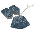 thumbnail image 3 of Inkdotpot Silver Foil Paper Hang Tags ThankYou Bridal Shower-Baby Shower-Retirement-Wedding-Birthday Favor Tags 100 Pack, 3 of 6