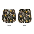 thumbnail image 3 of Balery Owls And Plants Pantalones cortos deportivos para mujer con forro y dos bolsillos, elásticos, para entrenamiento, gimnasio, yoga-Medium, 3 of 7