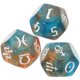 thumbnail image 3 of FELTECHELECTR Juego de 3 dados poliédricos de acrílico de colores, 3 of 6