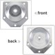 thumbnail image 4 of 4pcs Angled Legs Fixing Plate Bracket Furniture Table Feet Set Screws for Solid Wood Legs Connection (Silver), 4 of 4