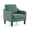 Green, variant on Ktaxon Accent Chair with Thick Cushion, Mid-Century Modern Single Sofa Linen Fabric Armchair for Living Room, Bedroom Dark Gray