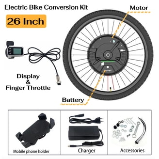 JUEXING Electric Bike Conversion Kit with Battery, 36V/350W Front Motor, 27.5 inch V/Disc Brake Wheel - Walmart.com JUEXING Electric Bike Conversion Kit with Battery, 36V/350W Front Motor, 27.5 inch V/Disc Brake Wheel - Walmart.com