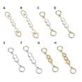 thumbnail image 3 of 2Pcs Charm Purse Woman DIY Bag Strap Extender Pearl Extension Chain Handbag Handles Bag Belt Bag Accessories C, 3 of 8