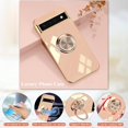 thumbnail image 5 of Per Google Pixel 6A Case with Ring Holder Pink, Aesthetic Google Pixel 6A Phone Case Silicone Soft TPU Slim Cover Shockproof with Kickstand (Pink), 5 of 14