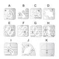 thumbnail image 2 of 11 Pcs Free Motion Quilting Templates Set,Acrylic Meander Ruler For Domestic & Industrial Sewing Machines,Diy Sewing Patchwork Rulers,Free Motion Quilting Templates For Diy Quilting On Sewing,White, 2 of 8