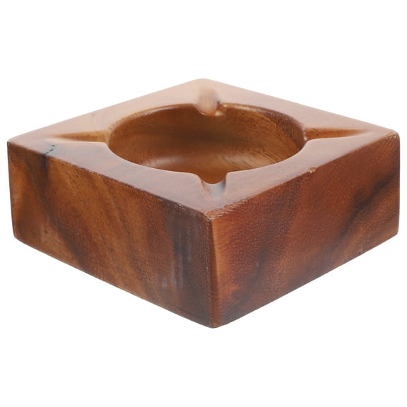 Wooden Ashtray Light Ash Holder Desktop Ashtray for Home Decoration Ash Tray