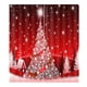 thumbnail image 2 of 2 paneles de cortinas de navideño para puerta, ventana, cortina de , con ganchos y anillos de instalación, cortinas de oscurecimiento con a Paisaje de invierno - 150x166cm Soledad Cortina de la ventana de Navidad, 2 of 3