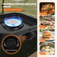 thumbnail image 6 of 2-Burner Propane Stove with Griddle and Carrying Bag, Portable Foldable Camping Stove with 2 Adjustable Burners 16000 BTUs,for Camping Tailgating Essentials Gear, 6 of 7