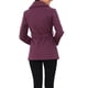 thumbnail image 3 of Abrigos Trench Chic Inspire con Cinturón para Mujer, Chaqueta de Invierno con Cuello Chal, Abrigo de Línea A, Pea, de Un Solo Botón, L Púrpura, 3 of 6