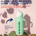 thumbnail image 5 of Tabor Place | Glass Sippy Cup for Toddlers | Mint Green | Spill-Proof | Silicone Straw | 8 oz | Liquids Never Touch Plastic, 5 of 7