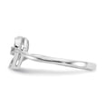 thumbnail image 3 of 14k White Gold AA Diamond heart ring - Size 6, 3 of 3