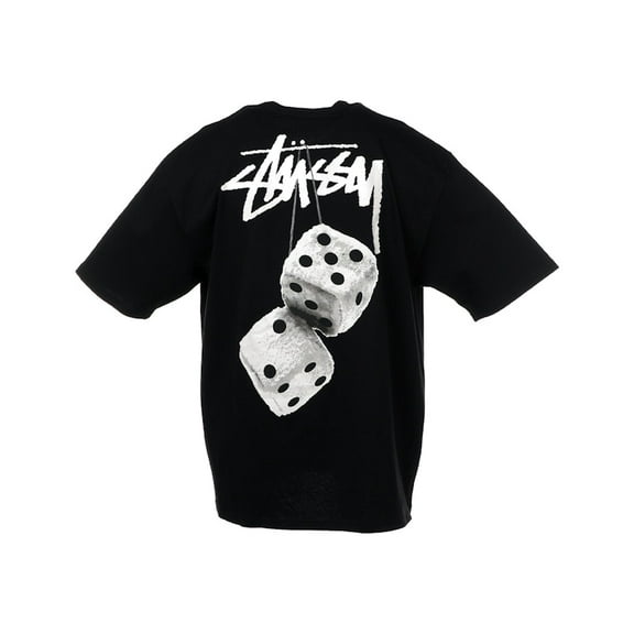 Stussy Men's Fuzzy Dice Tee Black, from StockX