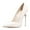 Oyster White, variant on FSJ Women Basic Pointed Closed Toe Slip On Pumps Metal Slim Stiletto High Heels Wedding Daily Wear Fashion Dress Shoes Size 8 Blue