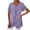 Purple, variant on WIZUTIZ Top for Women Sales Plus Size Cotton Linen Linen Athletic Tshirts V-Neck Tunics Ladies Shirts Vintage Solid Tops Ultra Soft Trendy Tshirt Loose Fit Short Sleeve Blouse T-shirt Bl