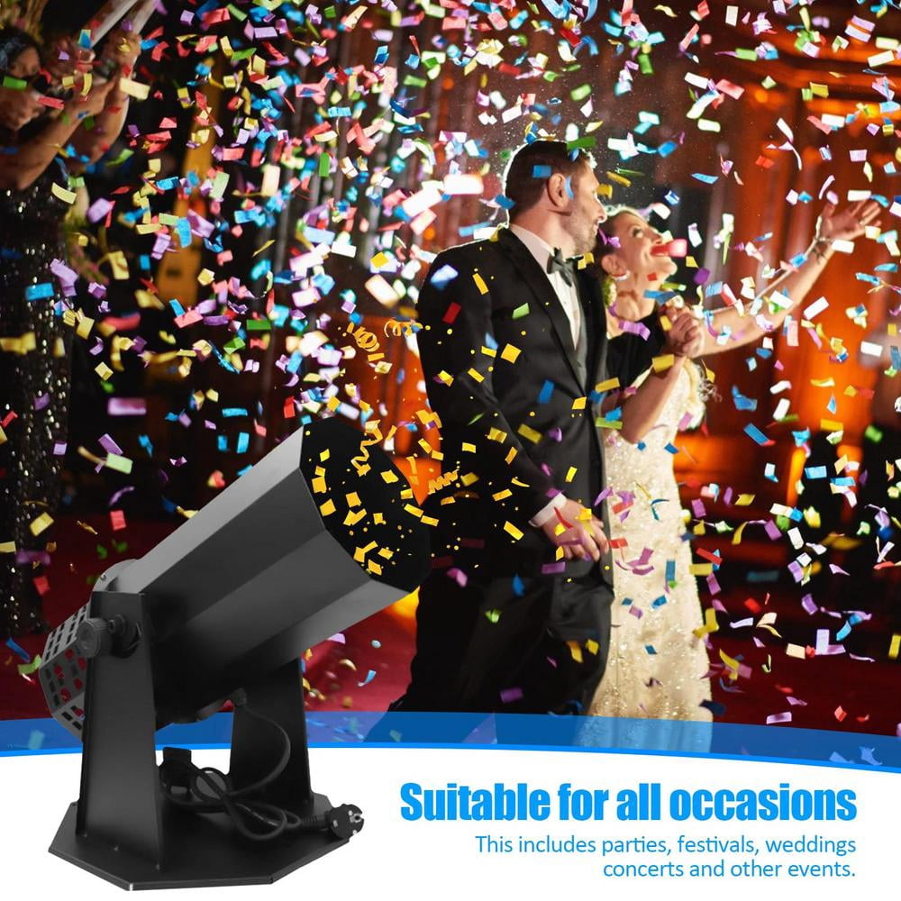 ZHON Confetti Machine Blower Professional Confetti Machine Celebration Performance Confetti Cannon Professional & Powerful Remote Control Supplies for Club Stage bearable