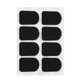 thumbnail image 1 of Protective cushion for soprano, alto, tenor, clarinet saxophone mouthpiece, black, small oval, 0.8 mm, 1 of 4
