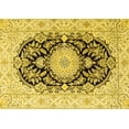 thumbnail image 1 of Ahgly Company Indoor Rectangle Medallion Yellow Traditional Area Rugs, 2' x 3', 1 of 4