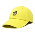 thumbnail image 5 of Dalix Sorcerer Frog Embroidered Cap Cotton Baseball Cute Cool Dad Hat Womens in Yellow, 5 of 5
