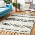 thumbnail image 2 of SAFAVIEH Casablanca Lalia Geometric Area Rug, Ivory/Dark Grey, 4' x 6', 2 of 8