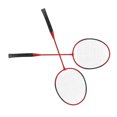 thumbnail image 1 of Badminton Racquet, High Hardness Comfortable Handle Durable Badminton Racket Set Lightweight Offensive Iron Alloy  for Outdoor Red,Blue, 1 of 7